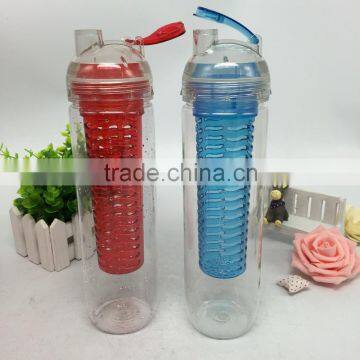 Eastman Tritan translucent fruit infusion bottle 0.9 L new style leak proof bigger water bottle 100% BPA free
