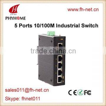 5 Ports 100M Industrial Switch Din-Rail Unmanaged