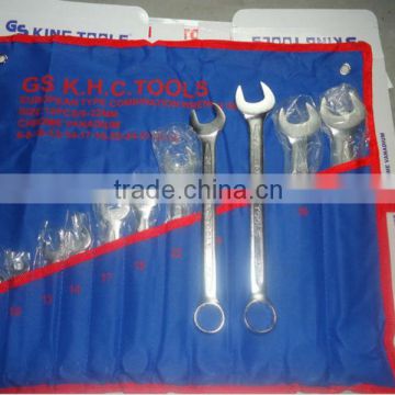 Chrome vanadium European type 12pcs combination spanner set