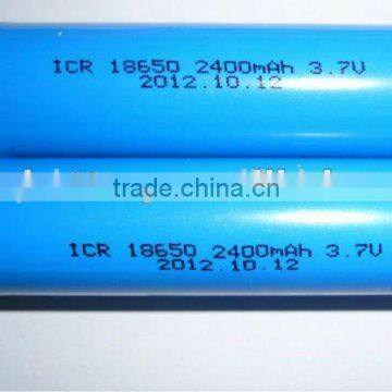 li-ion 18650 battery/li ion 18650 battery/ICR18650 2400mah