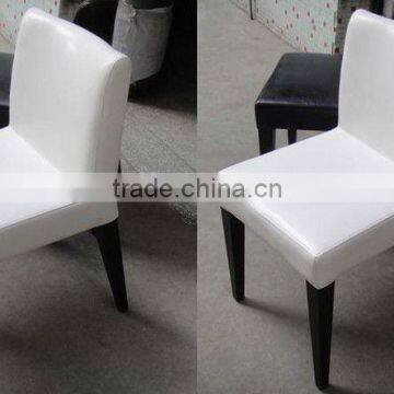 white PU leather dinning chair Restaurant furniture