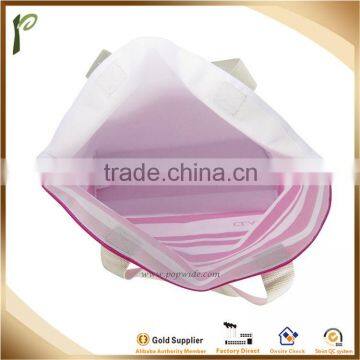 Popwide Newest 2014 Color Stripes Beach Bag/ Polyester Tote Bag