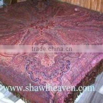 Pashmina Bedspreads/Bedcovers , Indian wool bedspread throw