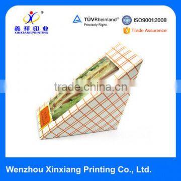 New Product Top Quality Triangle Sandwich Packaging Paper Box