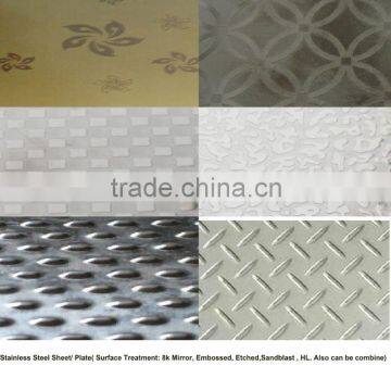 201/304/316 Decorative stainless steel Sheet