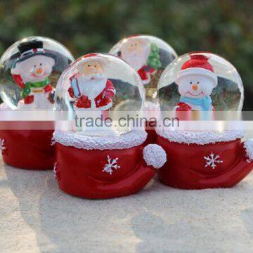 Christmas Santa Figures Snow Water Ball