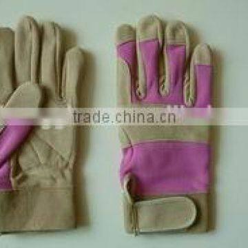 synthetic leather garden glove, garden glove,2015 new style garden glove