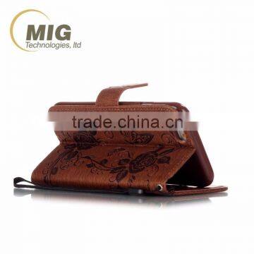 Diamond Butterfly Wallet Leather Case With Strap With Inside TPU Phone Case for Iphone 6s 6s Plus photo-4