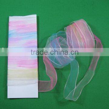 Rainbow shimmer ribbon