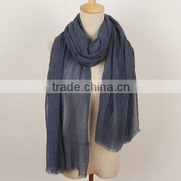 Leisure neutral style plain solid viscose shawl