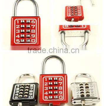 2016 Best Sales Colorful 10 Digit Small Stainless Steel Padlocks