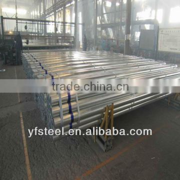 Hot Dip Galvanized Steel Pipe with BS 1387 Standard zinc coating 220g/m2