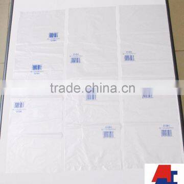 Clear Transparent Flat Plastic Bag Flat Bag with Bar code Customized