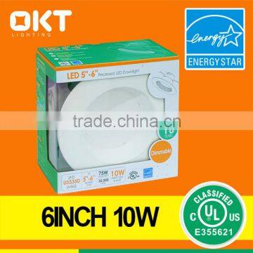 Fits 5 In. and 6 In. 2700k White Led Can Lights Energy Star UL Approved With Integrated Baffle Trim photo-4