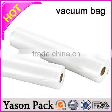 YASON nylon lldpe plastic vacuum food packaging bag vacuum sealer bags embossed texture on one side alumium vacuum fish pouch