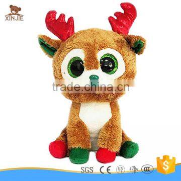 new style plush christmas reindeer toy big eyes stuffed christmas elk toy                        
                                                Quality Choice