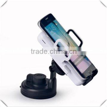 360 degree rotation mobile phone qi wireless car charger