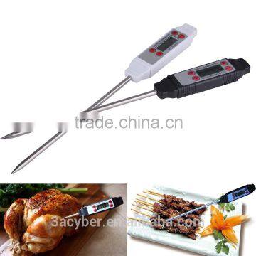 Digital Selectable Meat Kitchen Cooking Thermometer/BBQ Thermometer High Precision Stainless Steel Probe