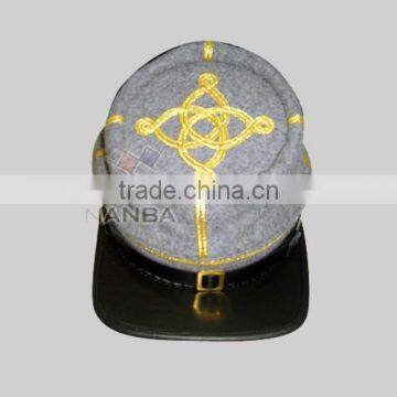 Civil War CS Kepi with 2 rows gold kepi