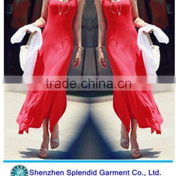 hot selling fachion design sexy summer women red dresses