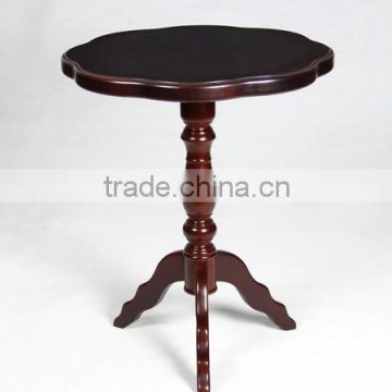 wood tea table end table coffee table round table