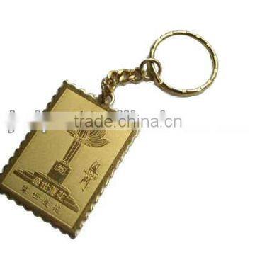 Scenic spot gold card souvenir card with keyring