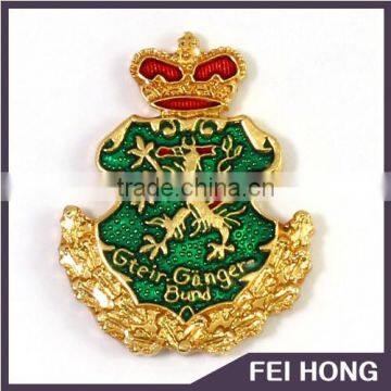 Manufacturer crown shape pin lapel badge