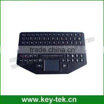 IP65 Dynamic Sealed and Ruggedized Silicone Military Keyboard With Sealed Rubber Touchpad photo-2