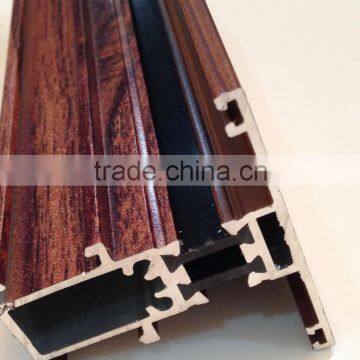 Wood Grain Finish Aluminum Glass Window photo-5