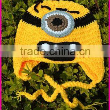 cute crochet beanie cartoon hats for children