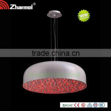 Modern Crystal Pendant Lamp ,Round Shape Red Hanging light