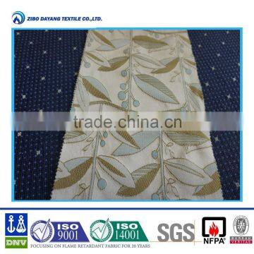 100% polyester fire retardant spray jacquard fabric