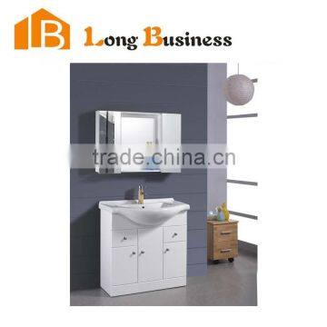 LB-JL2087 Floor standing solid wood bathroom vanities,dark lacquered bathroom cabinet