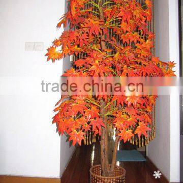 High imitation artificial red maple tree bonsai tree with best price