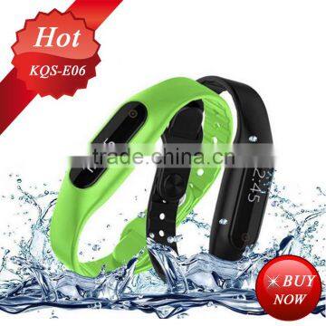 low price smart bracelet e06 step counts