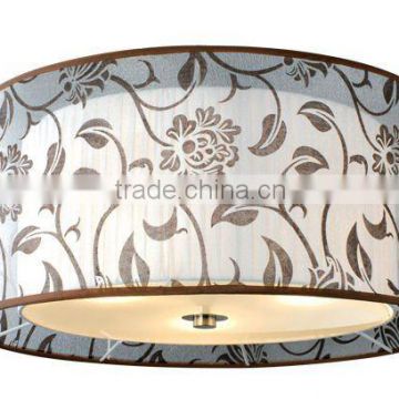 modern fabric flower ceiling lamp two tier