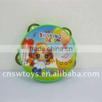 Plastic toy timbrel /children toy tamborine