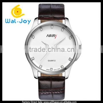 WJ-5442 unisex Japan movement fashion water resistant wholesale thin Nary wrist watch