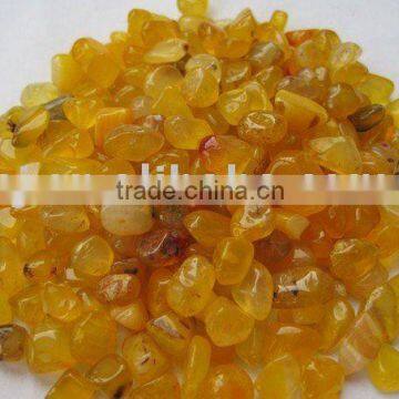 Medium Yellow Agate Tumbled Stone