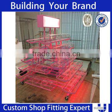 Movable metal lighting candies display stands