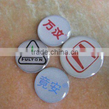 Simple design with custom logo transparent pvc wall sticker