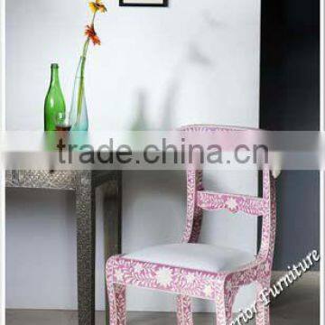 Ram's Head Chairs-Pink Bone Inlaid