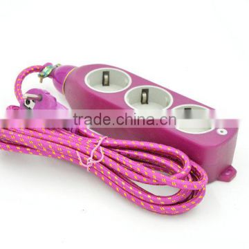 3 gang waterproof plastic extension socket,plug socket,independent switch electrical socket