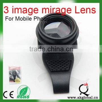 2014 new phone camera lens 3 image mirage lens