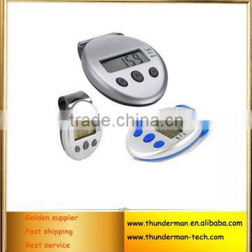 3Buttons High Sensor Multifunctional Digital Pedometer with Clip