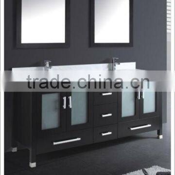 2013 hot sell double basin MDF bathroom cabinet MJ-2044