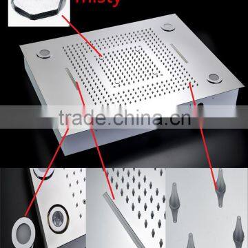 Wholesale Remote Control Led Light Rainfall Waterfall Water Screen Misty 5 Function Shower Head photo-4
