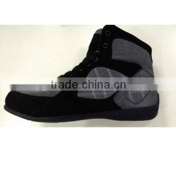 2016 Men's High Quality Suede Leather Kick Boxing Shoes Wrestling Shoes for Sale photo-4