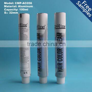 100ml aluminium hair color cream cosmetic tube