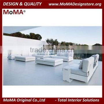 MA-2113R Patio Furniture Luxury Apartment Modern White Outdoor Sofa Set photo-2